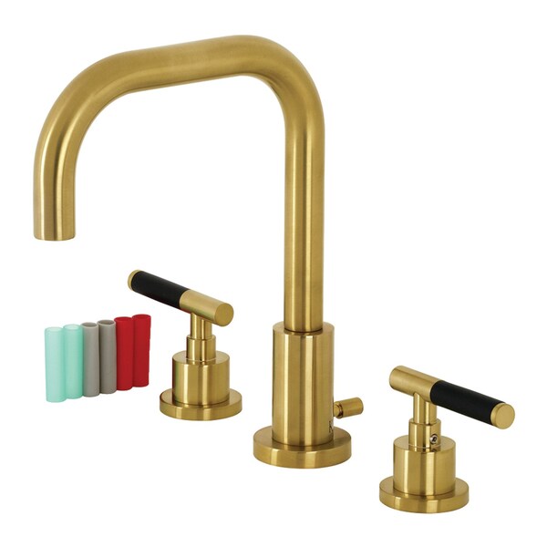 Fauceture FSC8933CKL Kaiser Widespread Bathroom Faucet W/ Brass Pop-Up, Brass FSC8933CKL - main